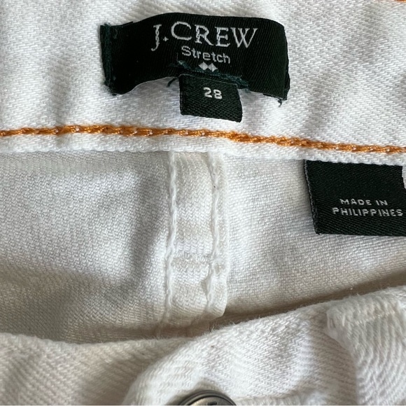 J crew low waisted toothpick white jeans - Picture 2 of 4
